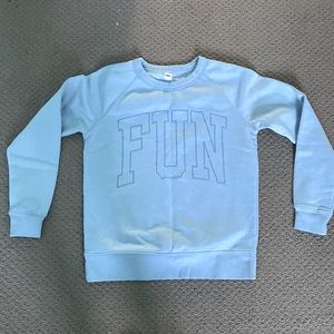 Baby Blue FUN crewneck
